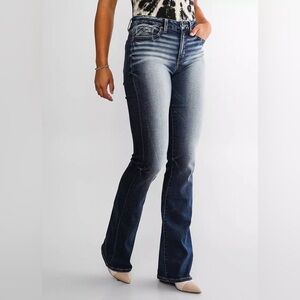 Buckle Black Curvy Bootcut Tall Women's Jeans: 29” x 36”